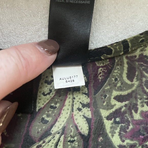 Vintage Y2K Liz Claiborne Studio Shirt Women 16W Black Green Sheer Ruffle Fairy - Picture 7 of 13